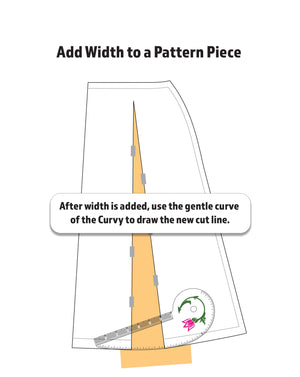 Curvy width to pattern