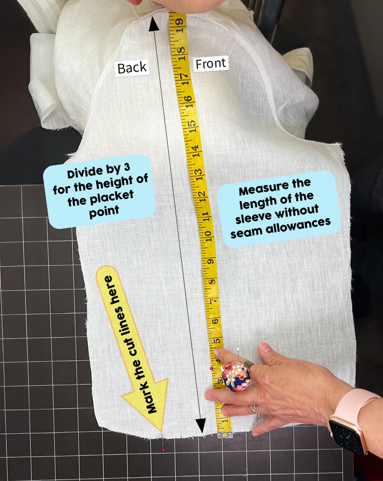 Sleeve Placket Template