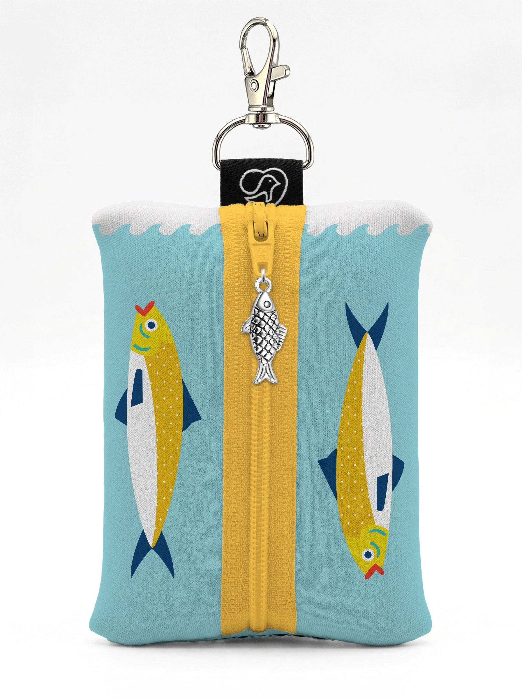 Sardine Neoprene Keychain Pouch