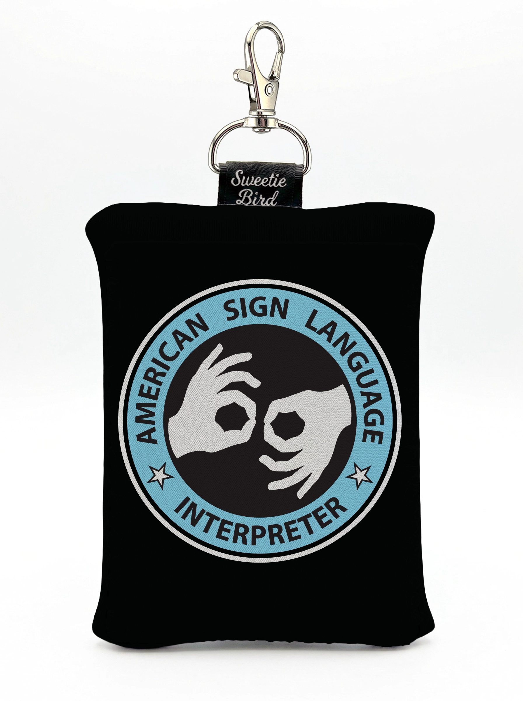 American Sign Language Keychain Pouch