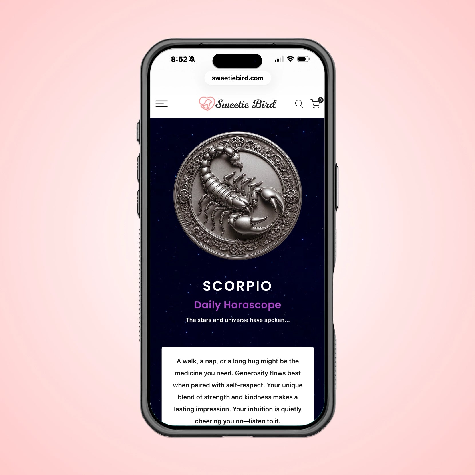 Zodiac Tee With Interactive QR-Code